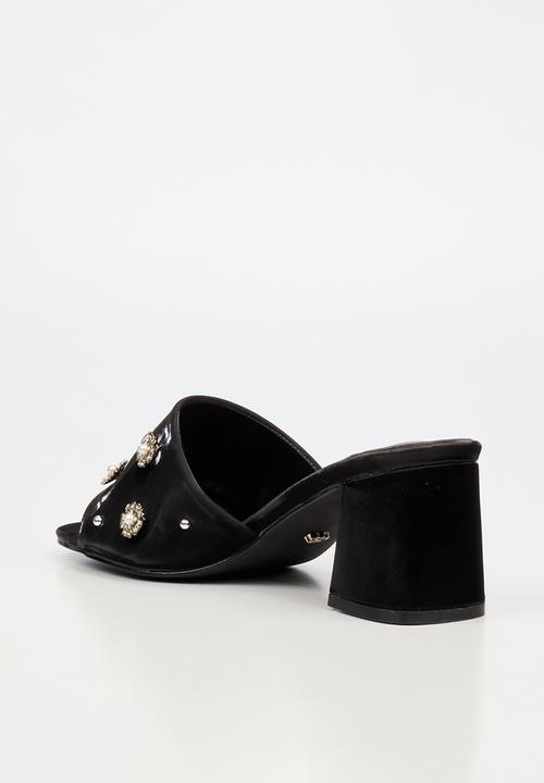 Miss Black - Bardot 9 open toe mule - black