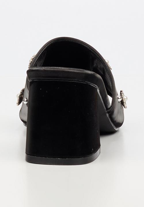 Miss Black - Bardot 9 open toe mule - black