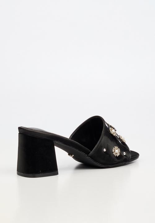 Miss Black - Bardot 9 open toe mule - black