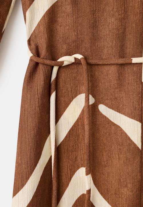 MANGO - Dress karla - brown