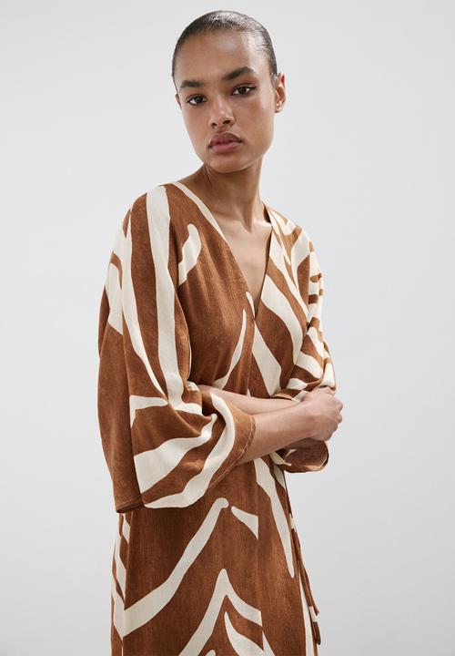 MANGO - Dress karla - brown