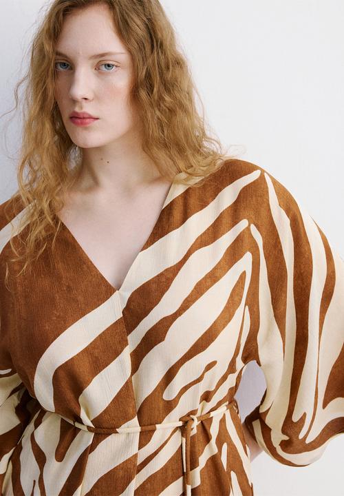 MANGO - Dress karla - brown