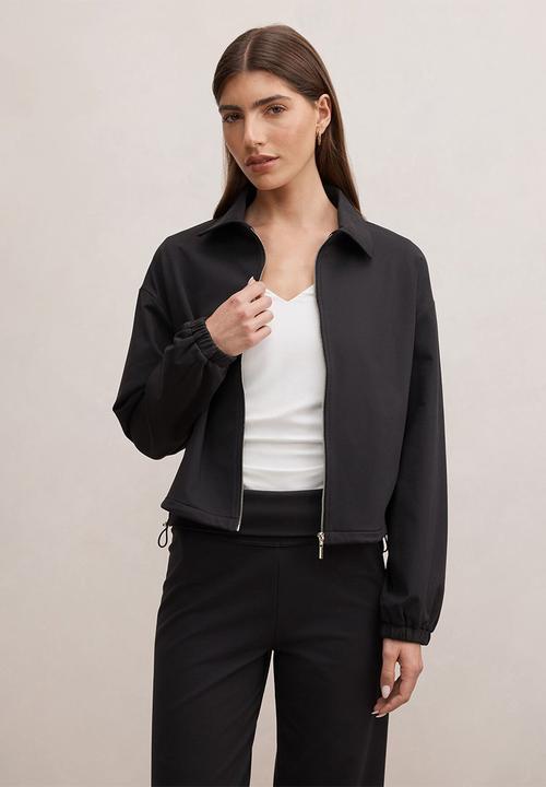 Forever New - Willow drawcord jacket in black