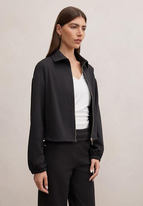 Forever New - Willow drawcord jacket in black