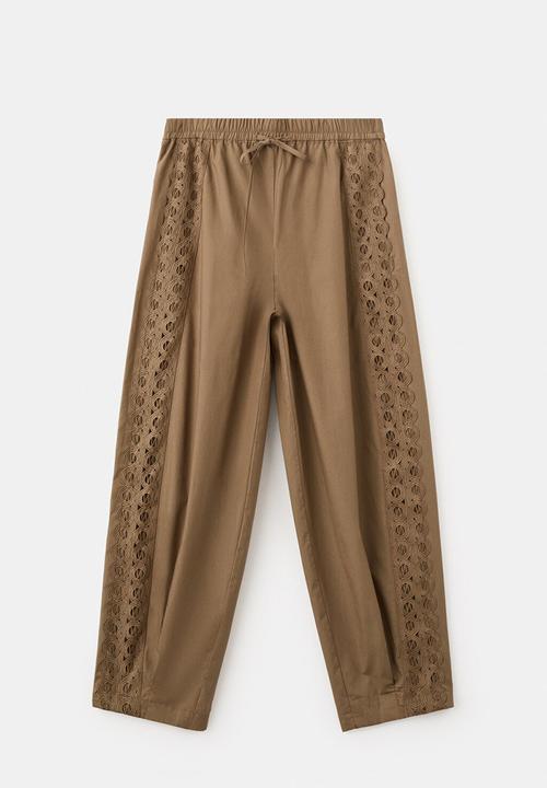 MANGO - Trousers paola - beige/khaki