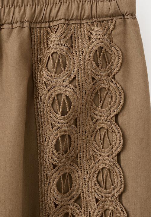 MANGO - Trousers paola - beige/khaki