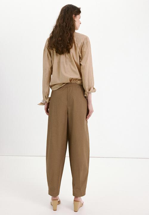 MANGO - Trousers paola - beige/khaki
