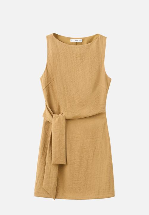 MANGO - Dress liz - medium brown