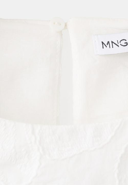 MANGO - Top lisboa - white