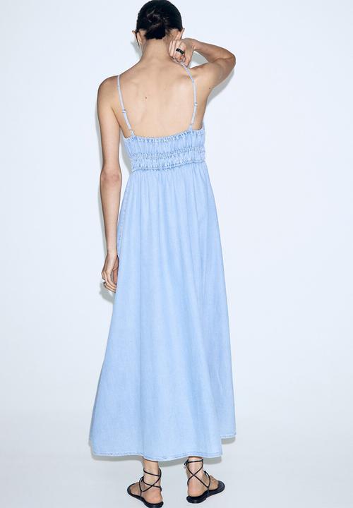 MANGO - Dress ibiza - open blue