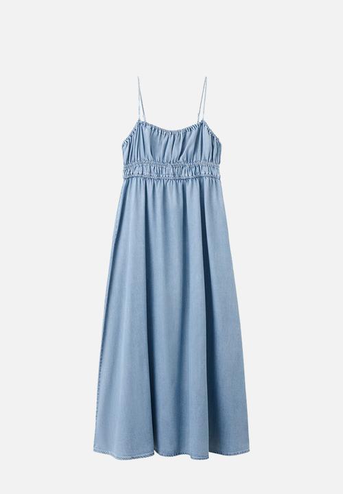 MANGO - Dress ibiza - open blue