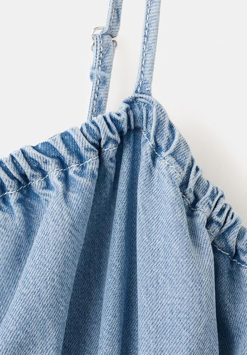 MANGO - Dress ibiza - open blue