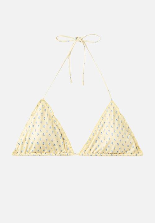 MANGO - Bikini top hidra - light/pastel yellow