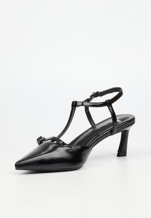 Butterfly Feet - Elisha 1 ankle strap heel - black