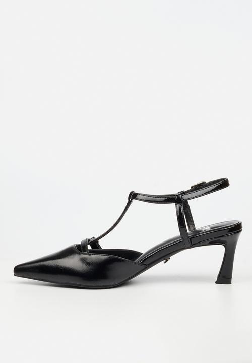 Butterfly Feet - Elisha 1 ankle strap heel - black