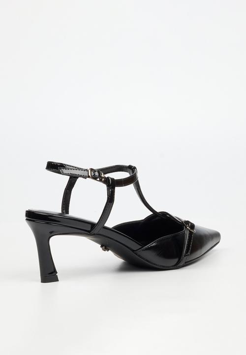 Butterfly Feet - Elisha 1 ankle strap heel - black