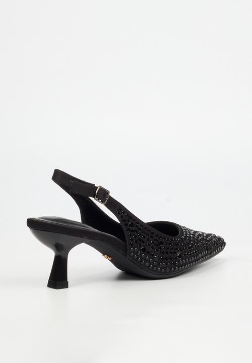 Butterfly Feet - Estella 1 slingback heel - black