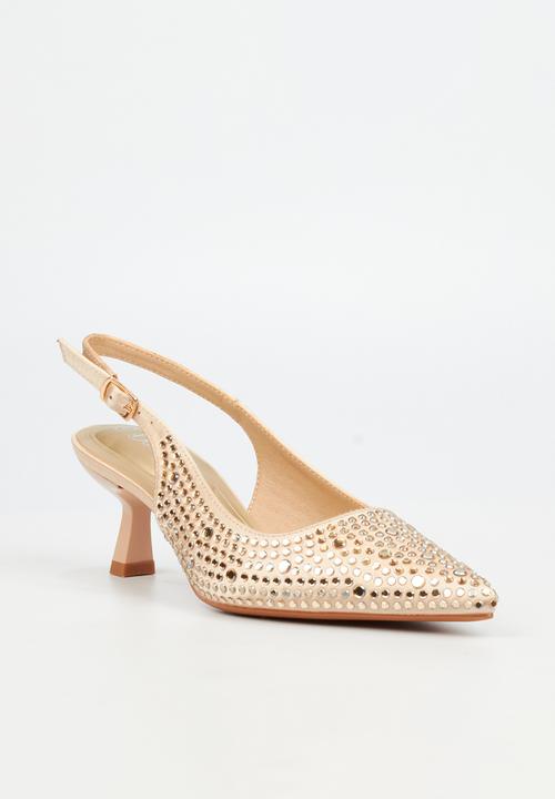 Butterfly Feet - Estella 1 slingback heel - champagne