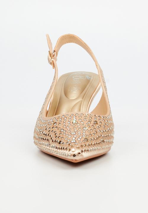 Butterfly Feet - Estella 1 slingback heel - champagne