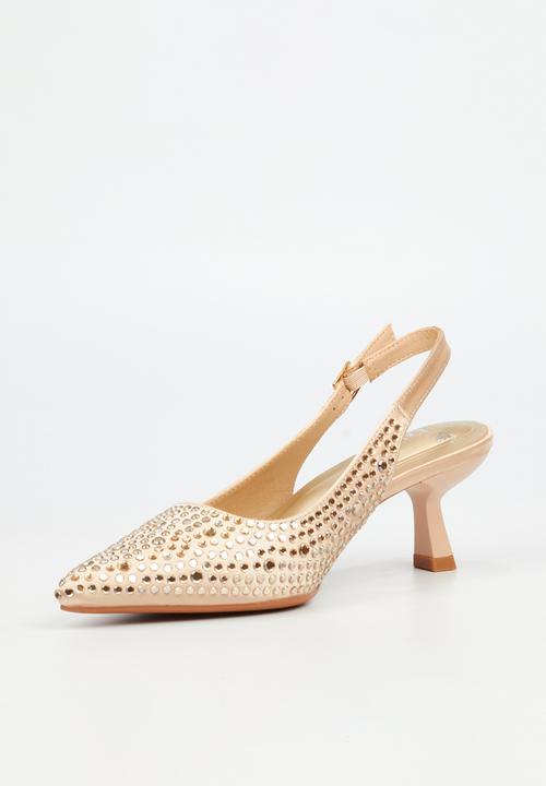 Butterfly Feet - Estella 1 slingback heel - champagne