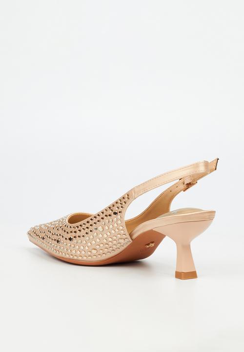 Butterfly Feet - Estella 1 slingback heel - champagne