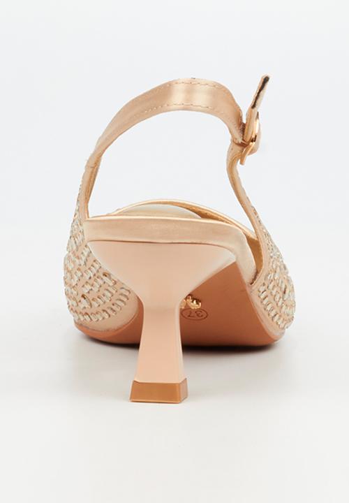 Butterfly Feet - Estella 1 slingback heel - champagne