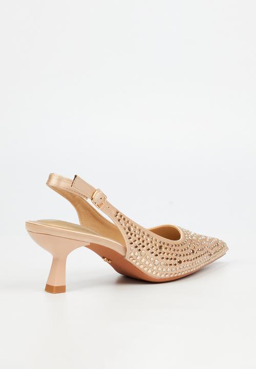 Butterfly Feet - Estella 1 slingback heel - champagne