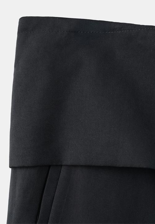 MANGO - Trousers ginny - charcoal