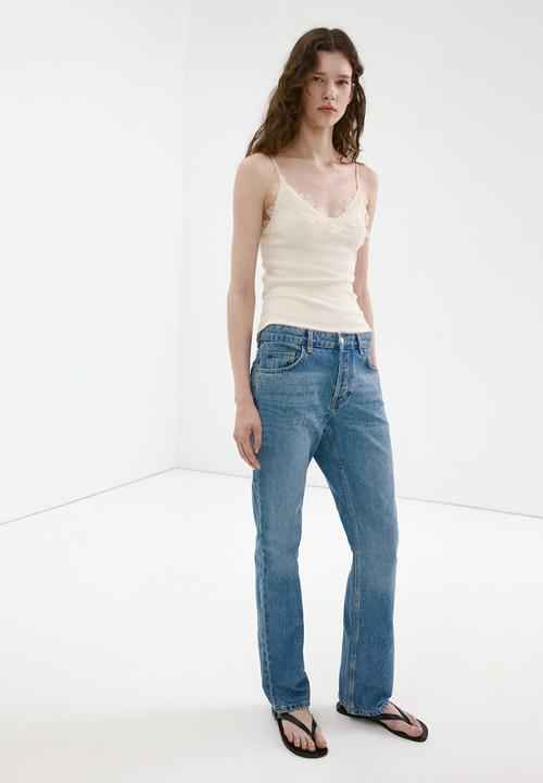 MANGO - Top roma - light beige