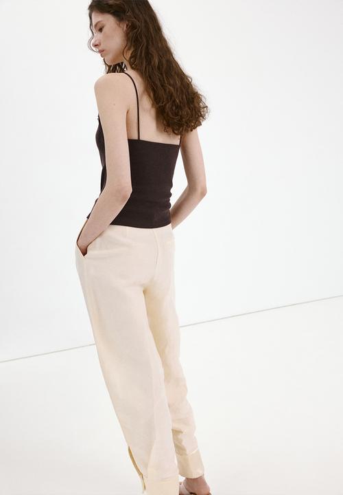 MANGO - Top roma - brown