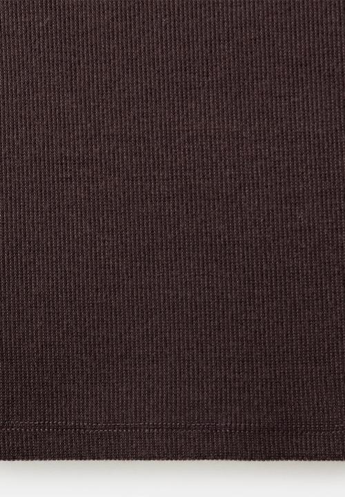 MANGO - Top roma - brown