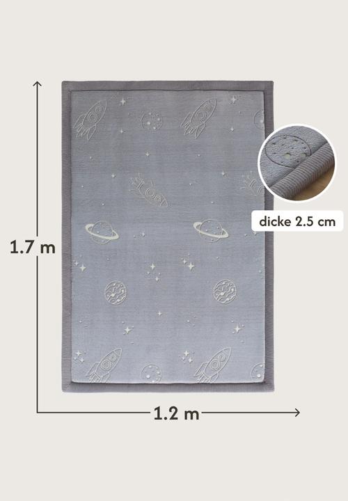 Hakuna Matte - GlowCloud Play Mat Carpet Glow in the Dark - Planets