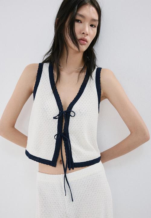 MANGO - Top nati - light beige