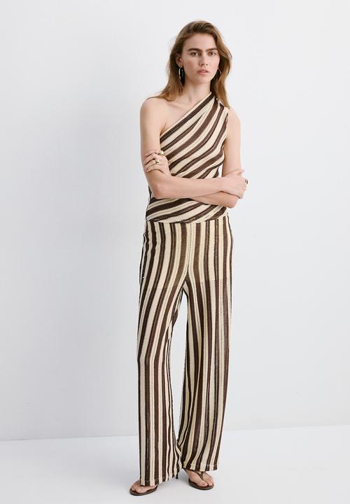 MANGO - Top falki - brown