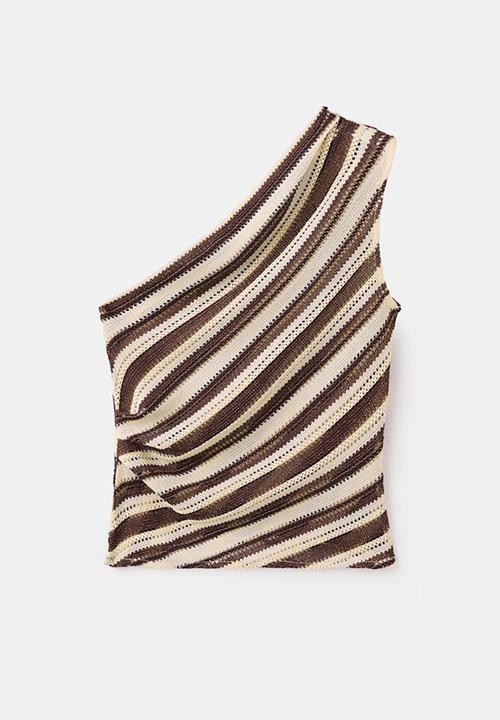 MANGO - Top falki - brown
