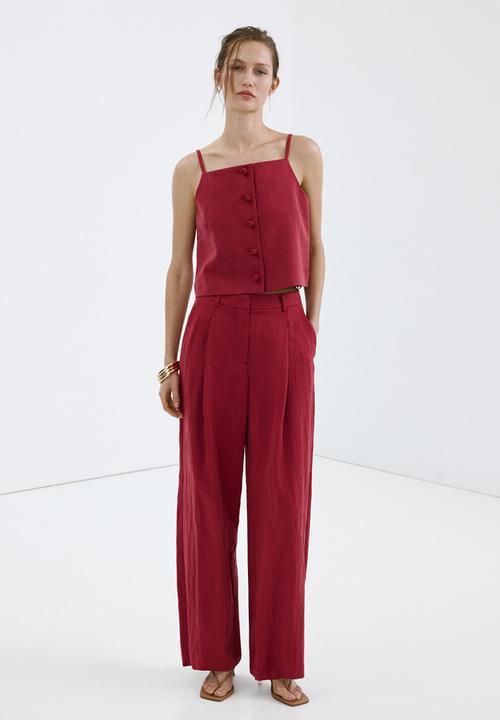 MANGO - Top bonnie - red