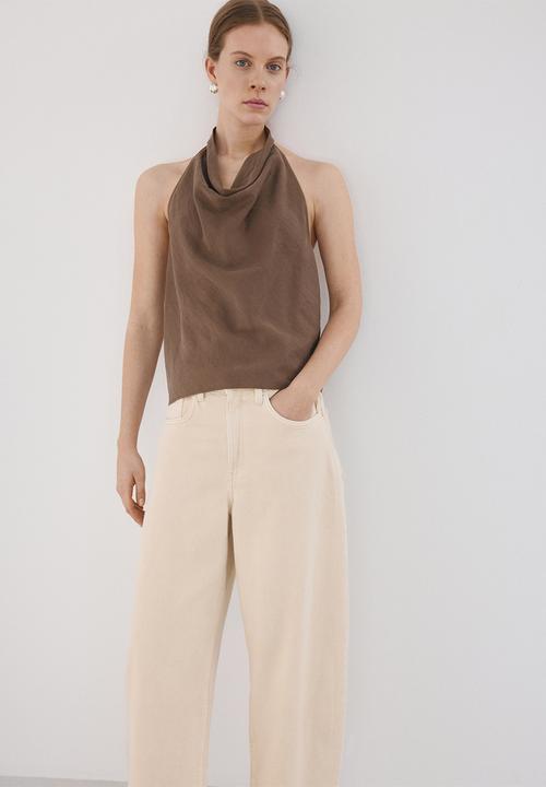 MANGO - Top girasol - brown