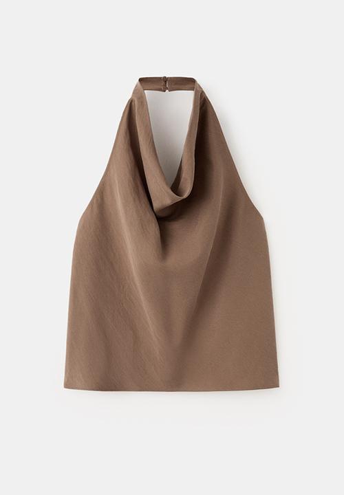 MANGO - Top girasol - brown
