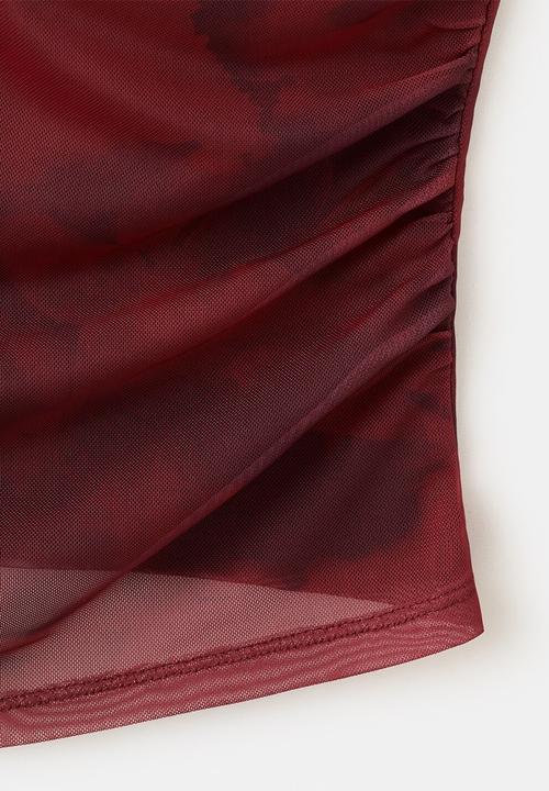 MANGO - Top mara - dark red