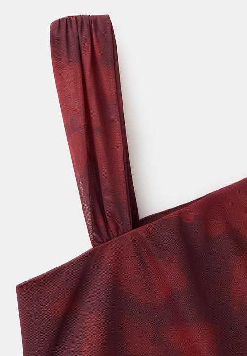 MANGO - Top mara - dark red
