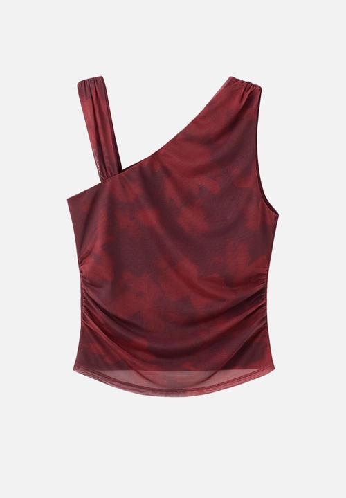 MANGO - Top mara - dark red