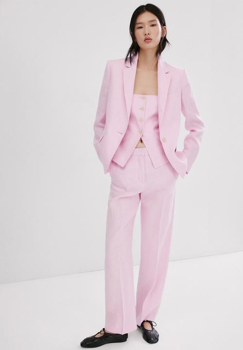 MANGO - Blazer boreli - pink