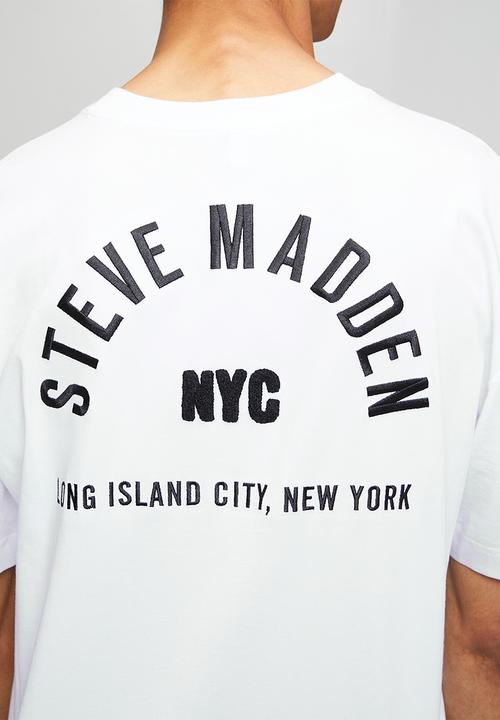 Steve Madden - Mens Rayne Crew Neck T-shirt - White