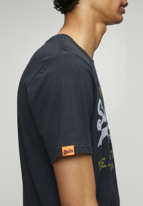 Superdry. - Vl Heritage Relaxed Tee - Eclipse Navy