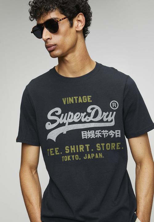 Superdry. - Vl Heritage Relaxed Tee - Eclipse Navy