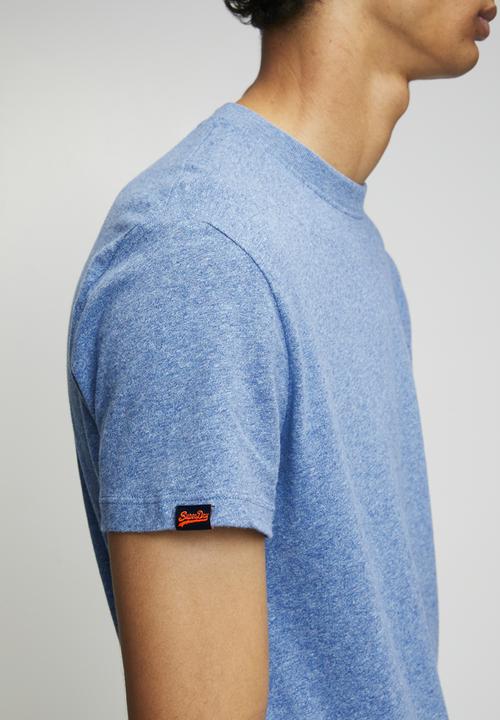 Superdry. - Essential Logo Emb Tee - Bright Blue Grit