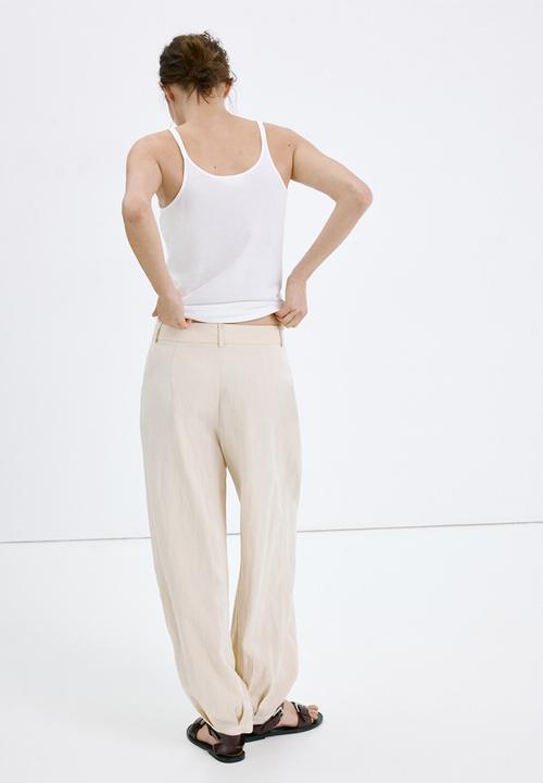 MANGO - Trousers lirio - light/pastel gray