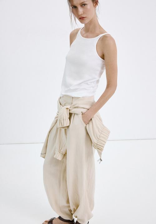 MANGO - Trousers lirio - light/pastel gray