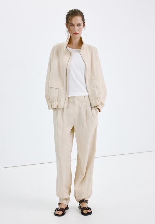 MANGO - Trousers lirio - light/pastel gray