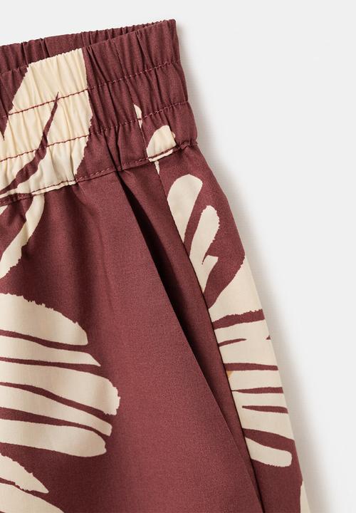 MANGO - Shorts sake - dark red